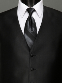 Reflections Black Stripe Tie