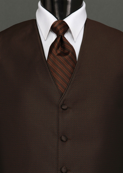 Sterling Chocolate Stripe Tie