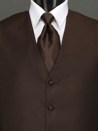 Sterling Chocolate Solid Tie