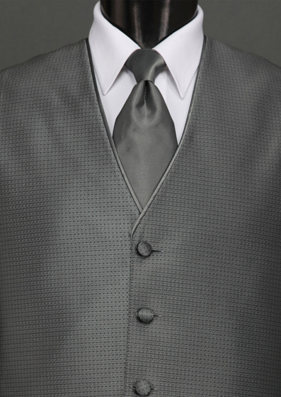 Sterling Charcoal Solid Tie