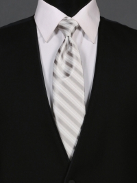 Multi-Stripe Llight Silver Tie