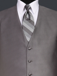 Reflections Pewter Stripe Tie