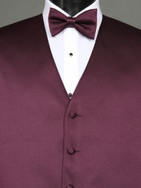 Simply Solid Plum Bow Tie